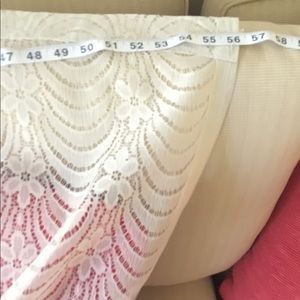 10 Yards of 56” wide lace. See canopy idea.